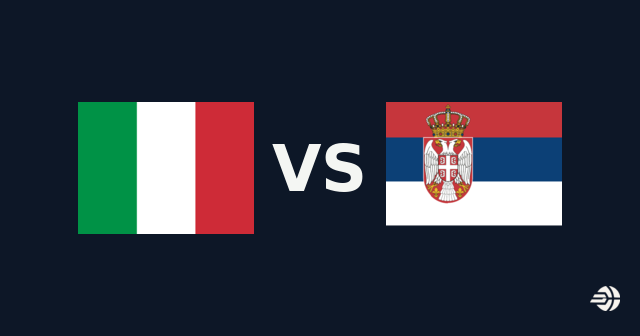 Sèrbia domina el quart final i venç Itàlia a Europe · Group J