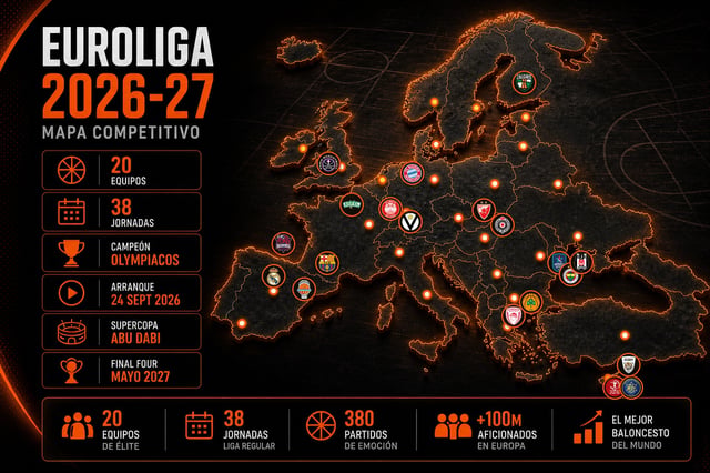 Guía Euroliga 2026-27: calendario, equipos y claves de la temporada